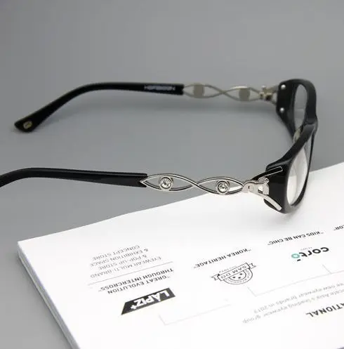 Sisyphus Eyewear diamond plate square frame eyeglasses frame female fashion leopard print frame presbyopia magnifying glasses