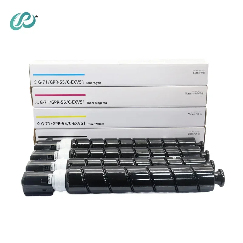 

4pcs G71 GPR-55 C-EXV51 Toner Cartridge Compatible for CANON iR C5535 5540 5550 5560 DX C5735 5740 5750 5760 Copier Cartridges