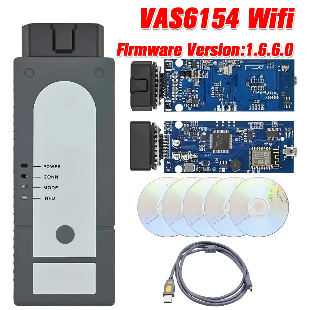 

Newest for VaS6154 Wifi OBD2 OD-IS 1.6.6 for Au-di Sko-da V-W Diagnostic VAS6154 V1.9.4 WIFI Full Chip UDS Support GE-KO