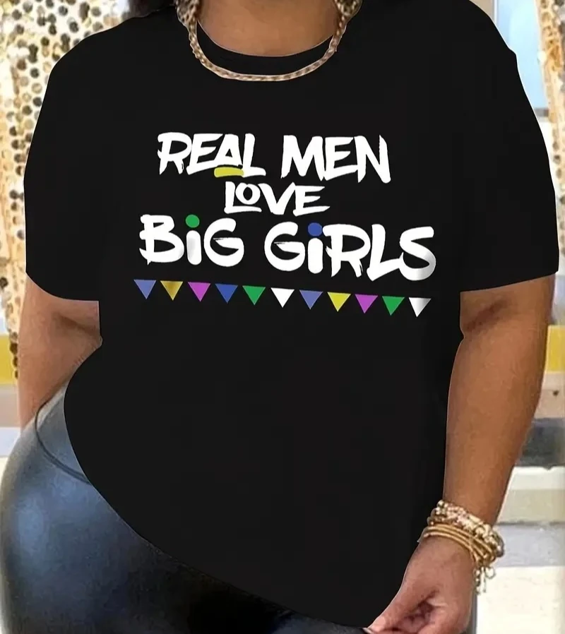 T-shirt con alfabeti girocollo a maniche corte, abbigliamento estivo per donna, abbigliamento gotico da donna