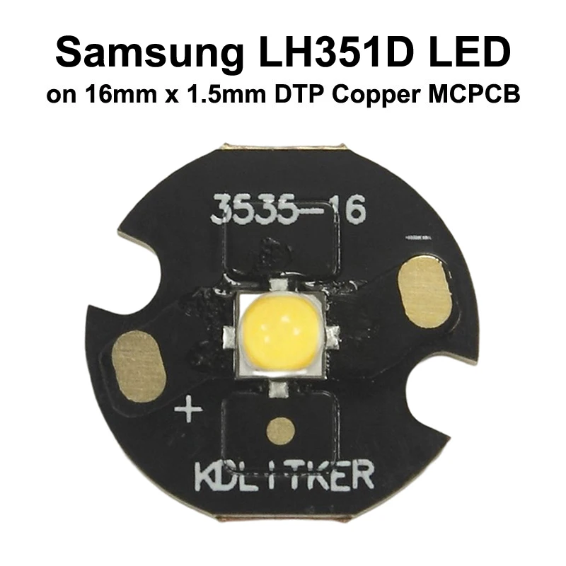 Samsung LH351D Neutral White 5000K CRI90 SMD 3535 LED Emitter Flashlight DIY Light High CRI