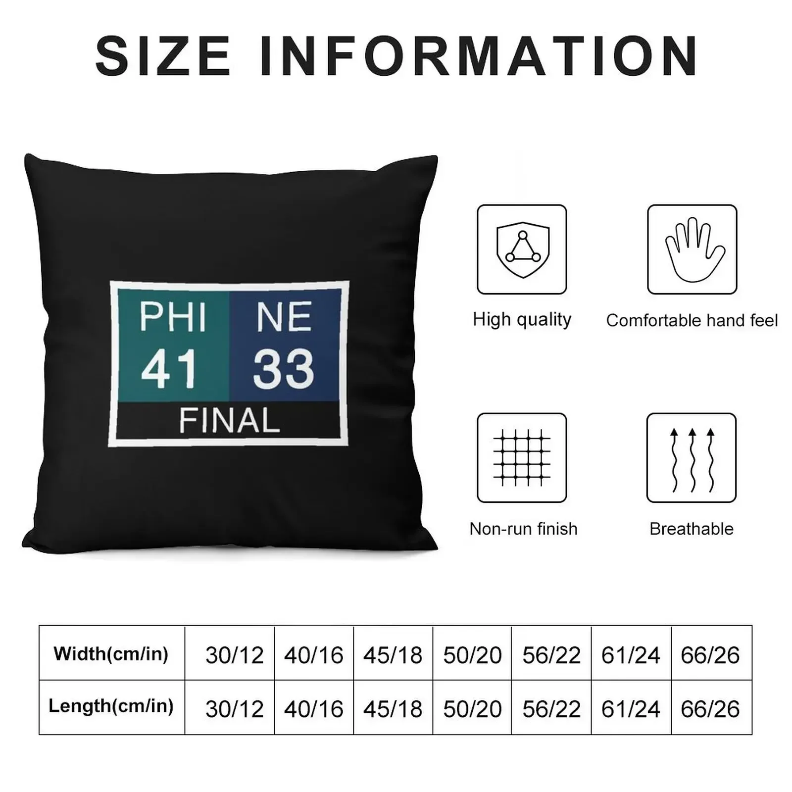 LII Scoreboard Throw Pillow New year Christmas Covers pillow