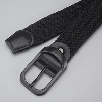 Men's Belt Casual Woven Elastic Belt Outdoor Sports Women's Belt Climbing Work Belt Jeans Suit Pants Men's And Women's Universal 4