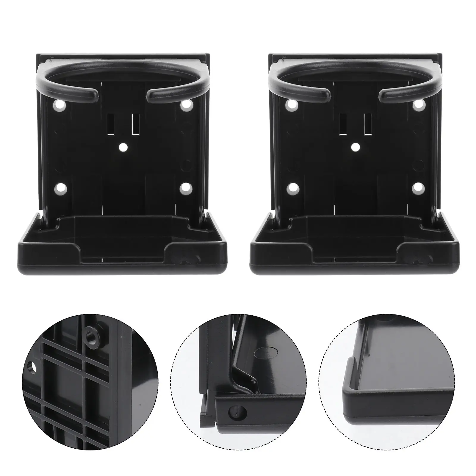 

2Pcs Foosball Bottle Holder Premium Plastic Drink Stand for Table Side Mount Easy Install Fits All Foosball Tables Chairs