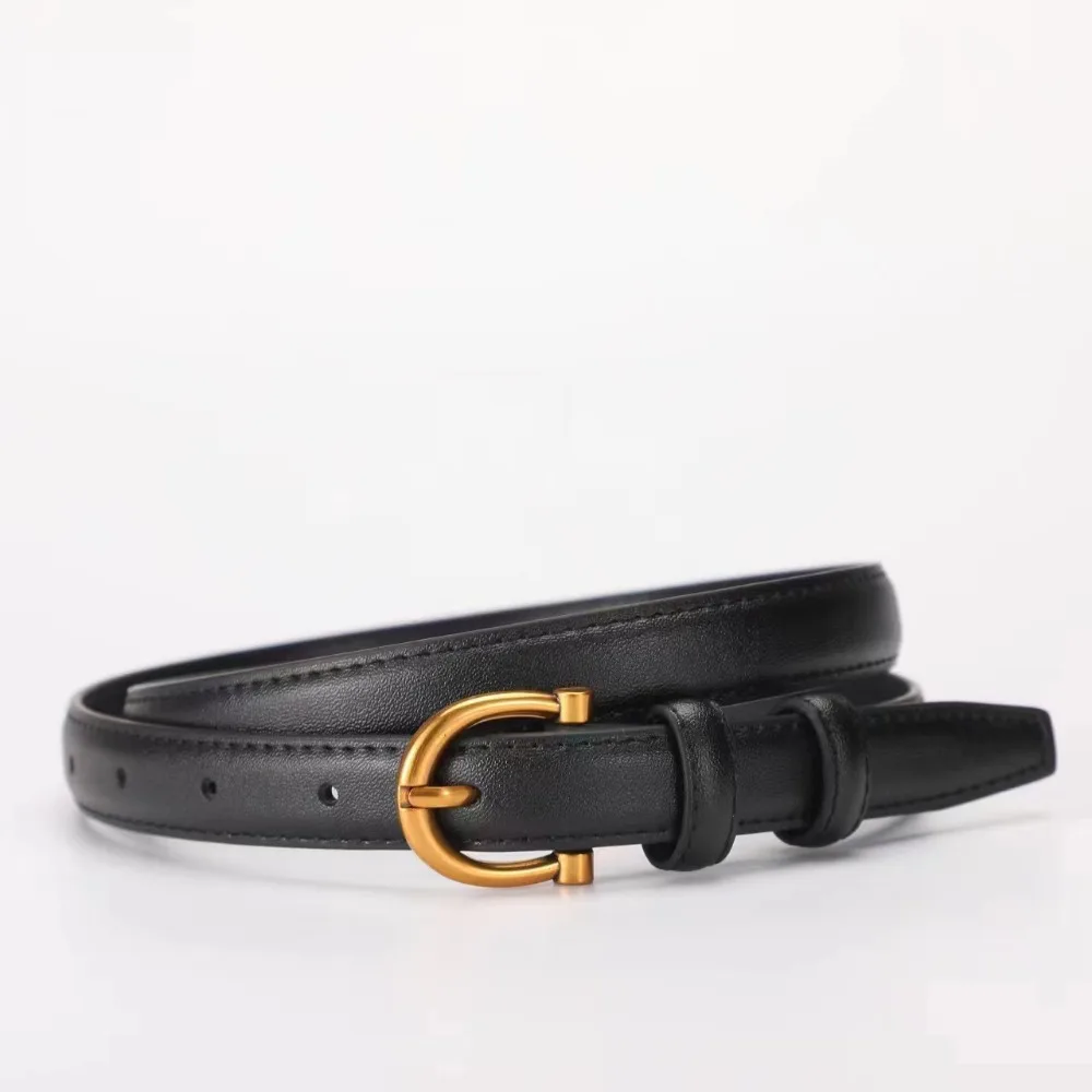 

Fashion Jeans Decor Women Belt Thin Korean Style Pu Waistbands Fashion Pin Buckle Trouser Decoration Female/Girls