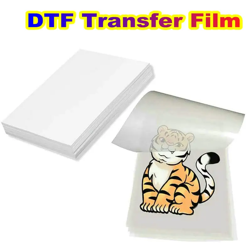 

UV DTF Waterproof Transfer Film DTF PET Film A3 A4 PET Direct to Film For T-Shirt For R1390 L1800 DX5 L805 Printhead Printing