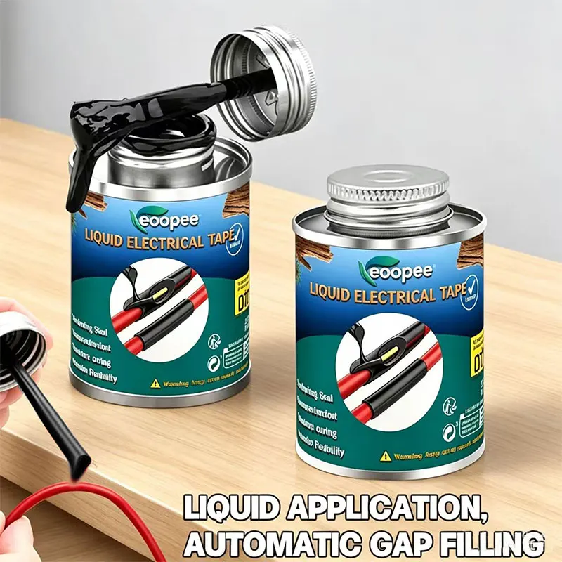 200ml Waterproof Liquid Electrical Tape Insulating Repair Paste Fix Line Glue For Wires And Cables Home Use Quick Drying Sealant