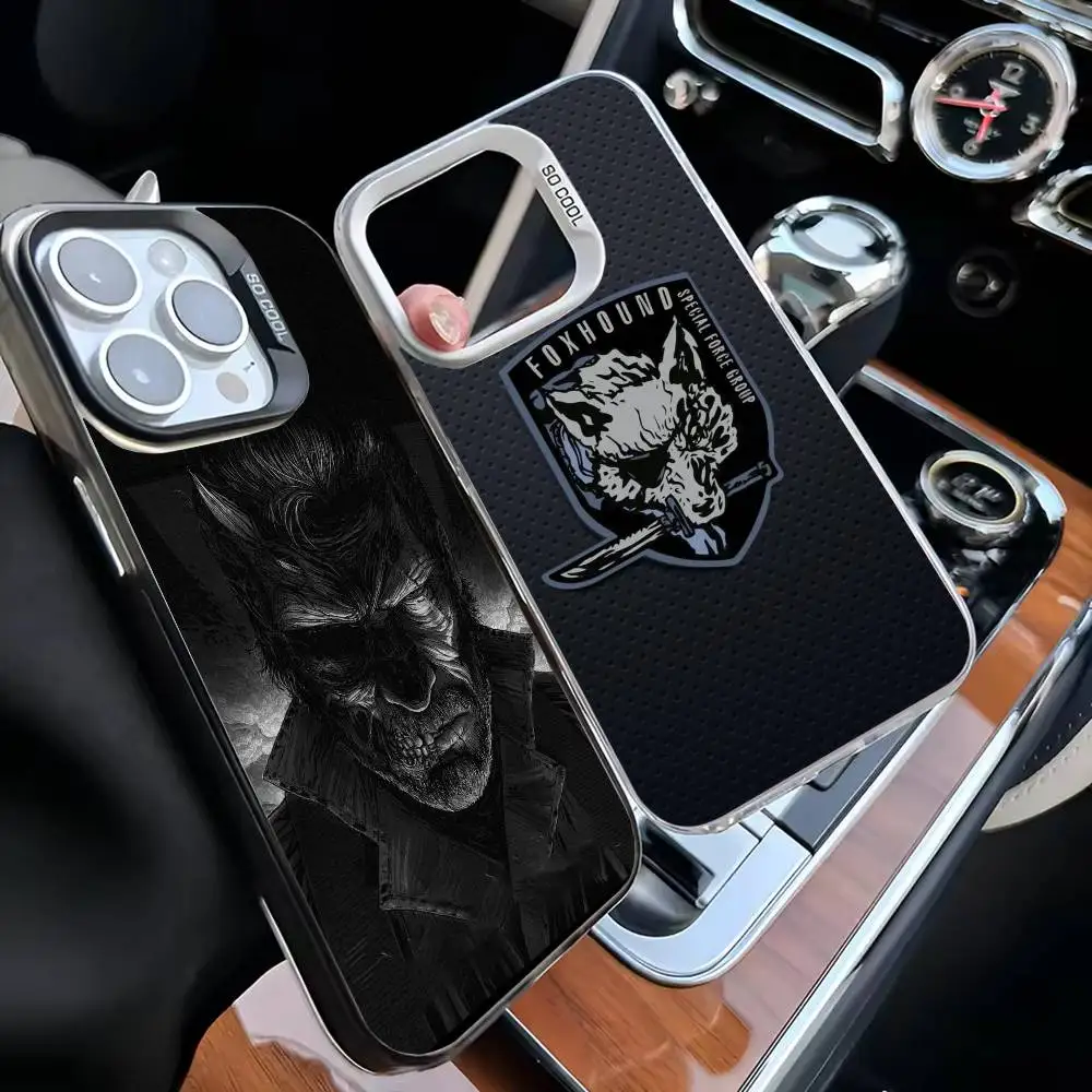 

M-Metal Gear Solid Hot Game Phone Case For iPhone 16,15,14,13,12,11,Mini,Pro,MAX White Matte Shockproof Cover