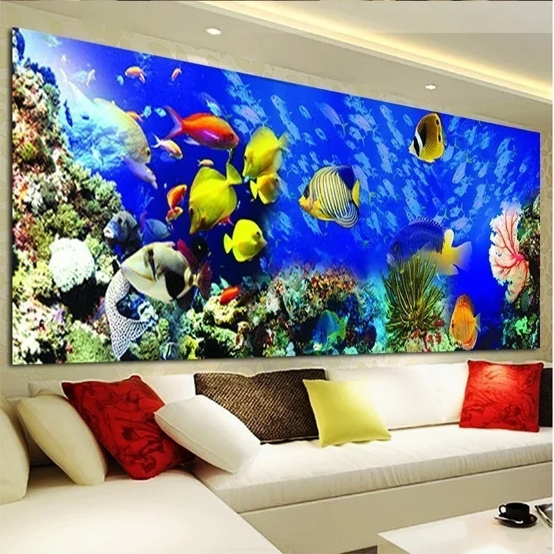 Underwater World 5D Diamond Painting Full Diamond Art ricamo Large Office Living Room Home Decor Diamond Cross Stitch kit