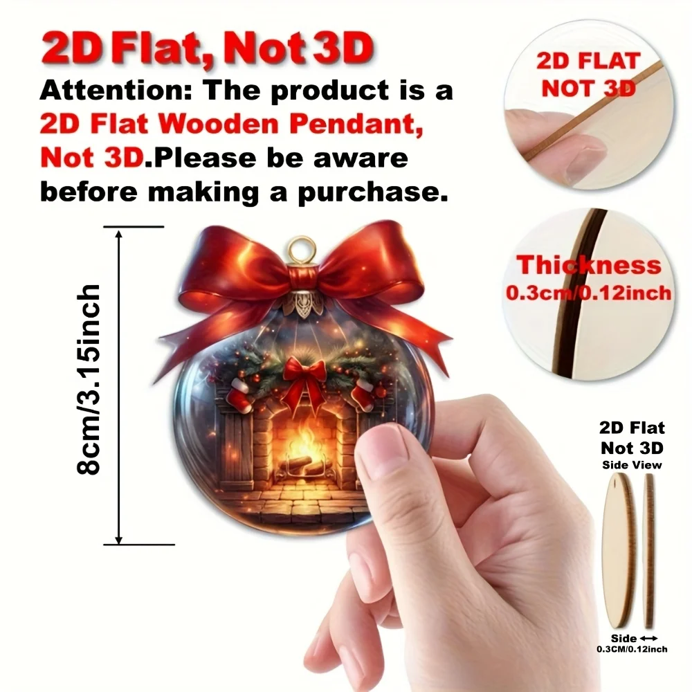 24/12Piece Set of Holiday Christmas Ball Decorations for Home, Window, Office, Classroom, Yard, and Party Decor