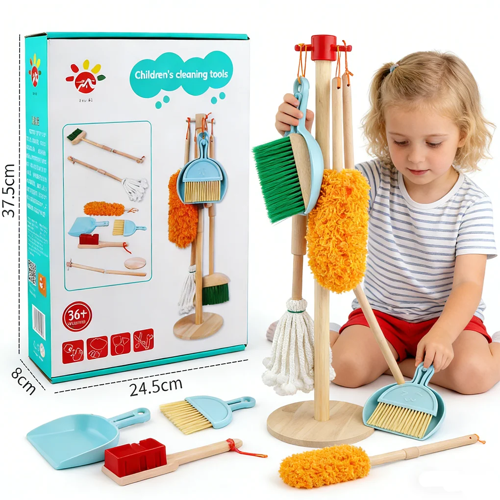 8-pezzi-di-giocattoli-per-la-pulizia-montessori-con-set-di-scopa-e-mocio-per-bambini-set-di-giocattoli-in-legno-per-la-pulizia-per-bambini-giocattolo-per-fare-finta-di-fare-le-pulizie-regalo-per-bambini
