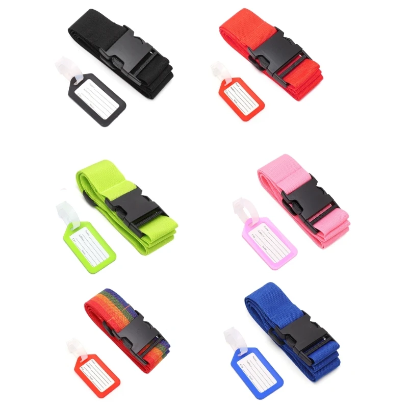 

Luggage Nylon Straps with Quick Release Buckle Luggage Tags Portable Suitcase Belt Sturdy Baggage Strap Belts for Travel