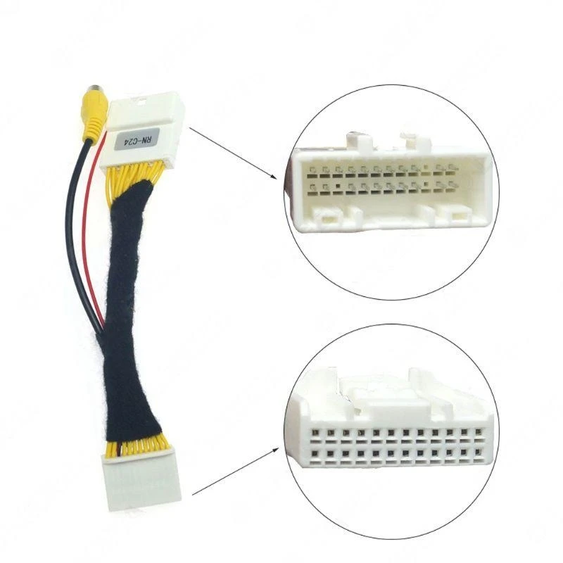 24Pin Car Special Purpose Wire Harness RCA Adapter Cable for Renault
