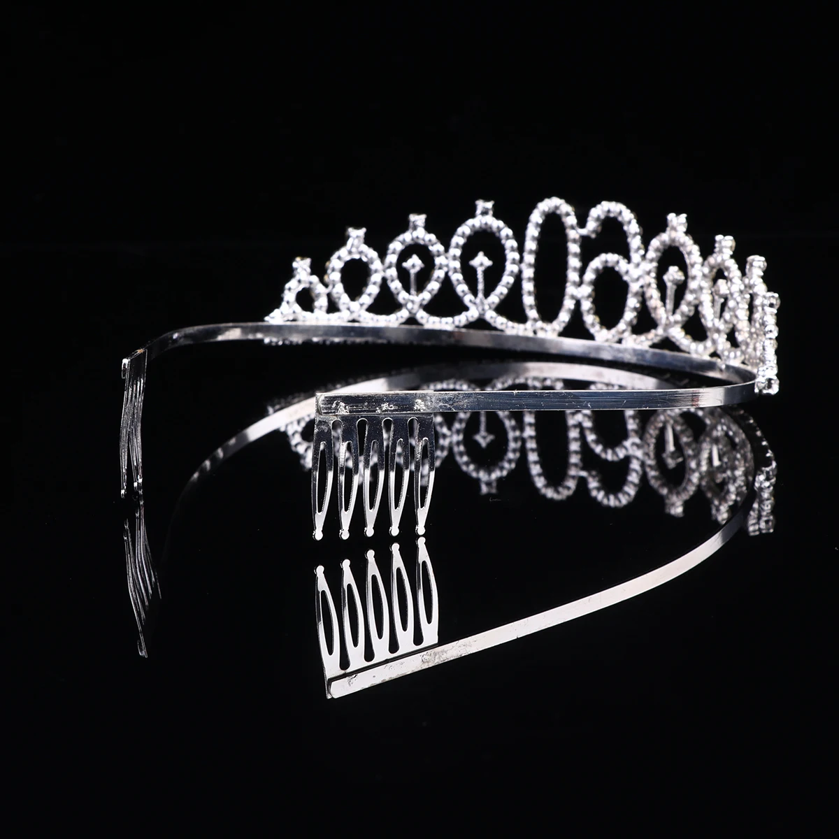 

1pc Birthday Crown Alloy Rhinestones Number Crown Eye-Catching Stable Comb Design Suitable For Party Engagement Hair Styling