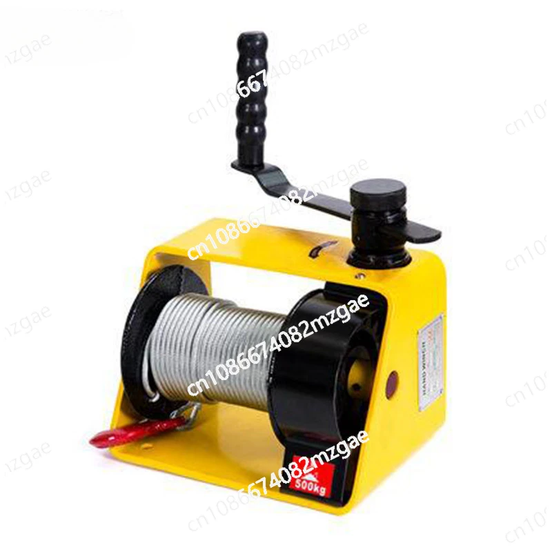 250kg 500kg 1000kg Hand Winch Two-way Self-locking Small Portable Winch Automatic Braking Manual Winch Tractor