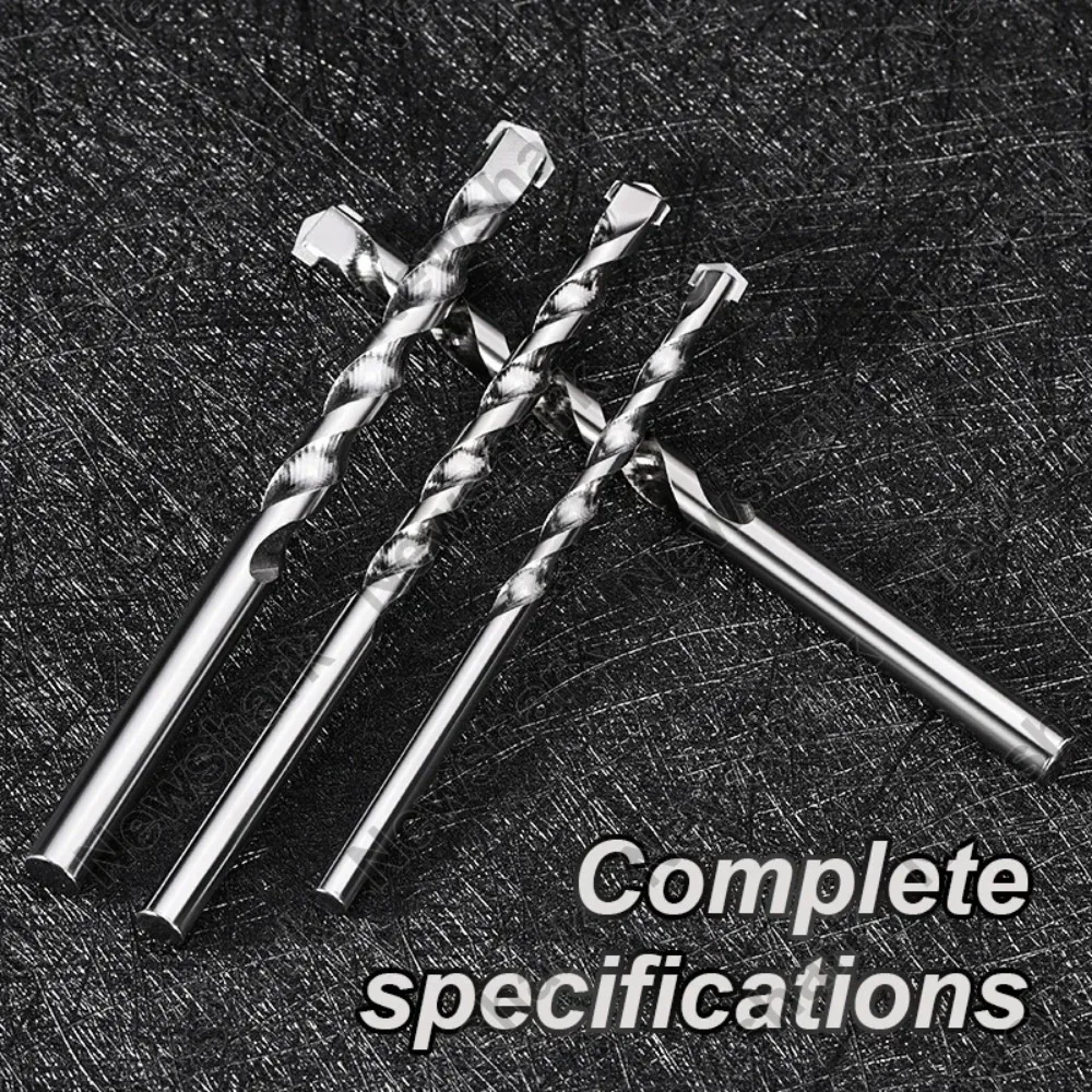 Multifunctional Wall Cement Block Drill Bit High Hardness Cobalt Twist Drill Alloy Impact Straight Shank Construction Drill Bit