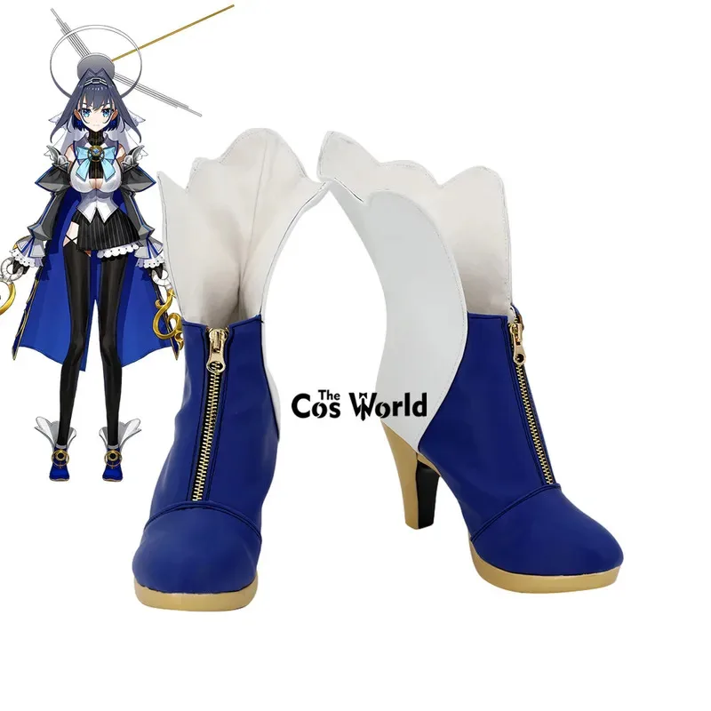 

Virtual YouTuber Vtuber Hololive Ouro Kronii Customize Anime Cosplay High Heels Shoes Boots