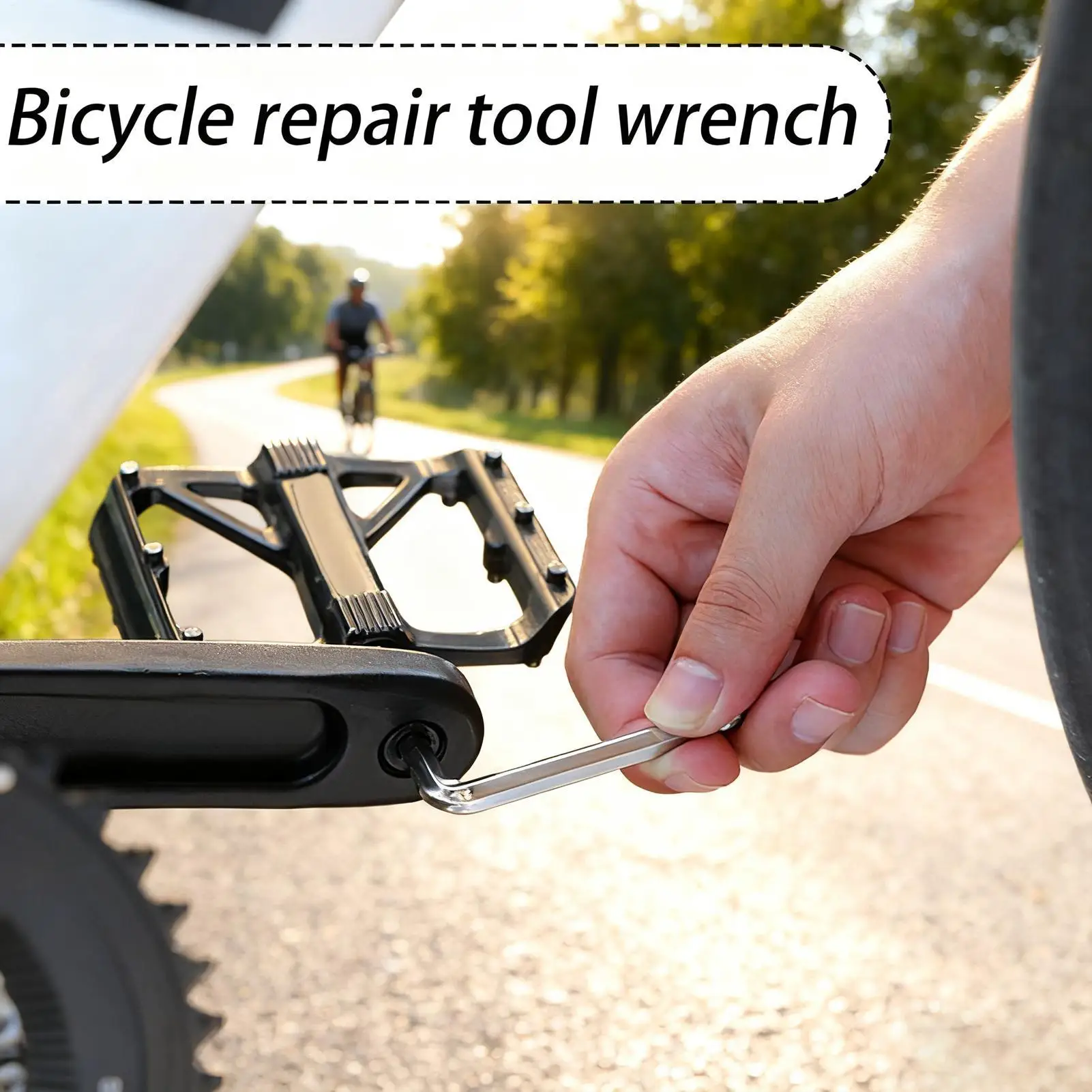 

Bike Tire Repair Kit Portable Multifunctional Anti-Slip Cycling Tire Patch Kit Hex Tool Heavy Duty For Maintenance Daily Care