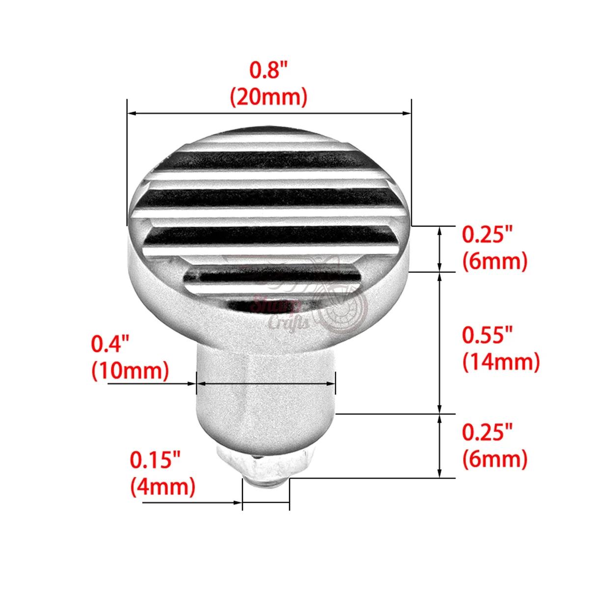 For Triumph Scrambler 08-15 Thruxton 900 Speedmaster Bonneville T 100 SE 2008-2015 Motorcycle Parts Fluted Carburetor Choke Knob