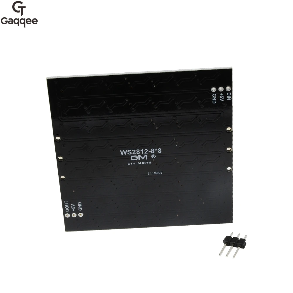 WS2812 LED 5050 RGB 8x8 64-битный светодиодный матричный модуль