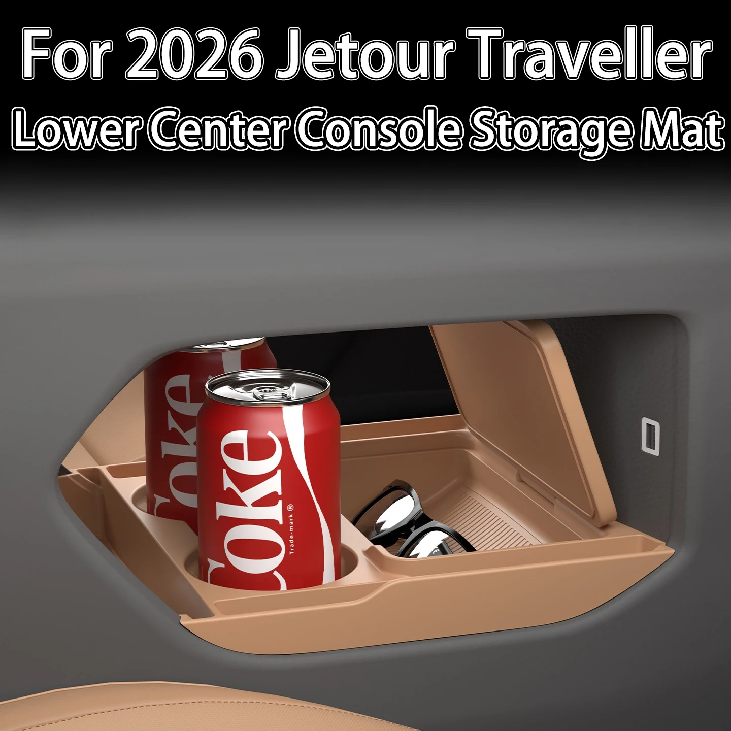For 2026 Jetour Traveller Center Console Storage Box Anti-Rattle Shockproof car accessories Dustproof Easy to Clean