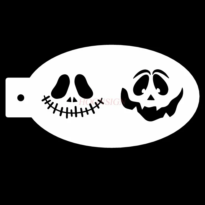1set Halloween, Christmas, National Day, Children's Facial Painting, Tattoo Template, Hollow Tattoo Party, Hollow Template
