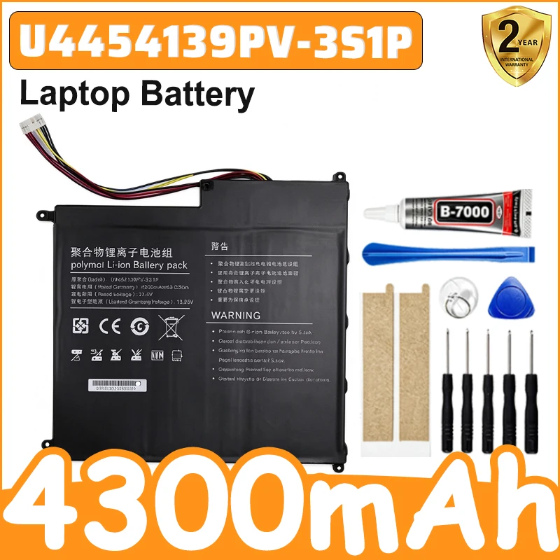 High-Quality NEW Battery 11.4V 4300mAh 49.02WH for U4454139PV-3S1P ‌Laptop Battery