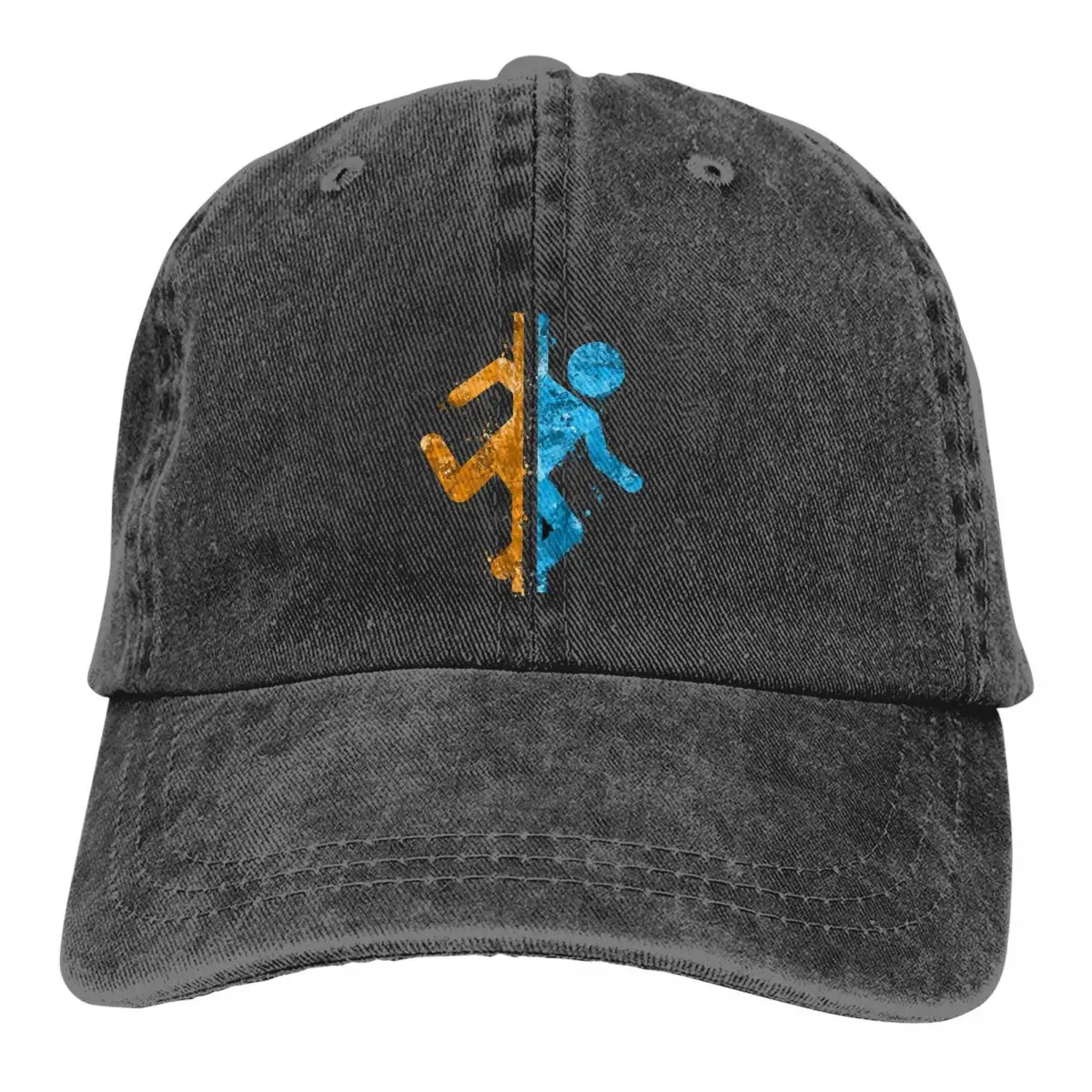 Splatter Baseball Caps Peaked Cap Portal Game Chell Atlas P-Body Sun Shade Hats for Men