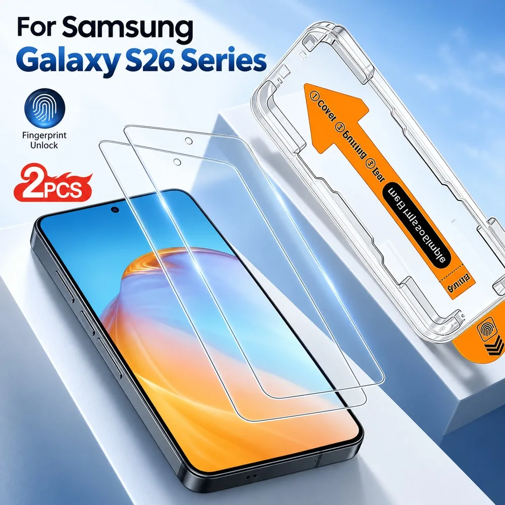 2PCS Tempered Glass For Samsung Galaxy S25 S25 Edge S25 FE S24 Ultra Screen Protector For Samsung Galaxy S24+ S24 S24 FE HD