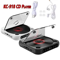 Reproductor de CD portátil KC-918, reproductor de música BT, corredor de CD, cubierta a prueba de polvo, 6 modos, temporizador de repetición de A-B, Control remoto, reproducción externa