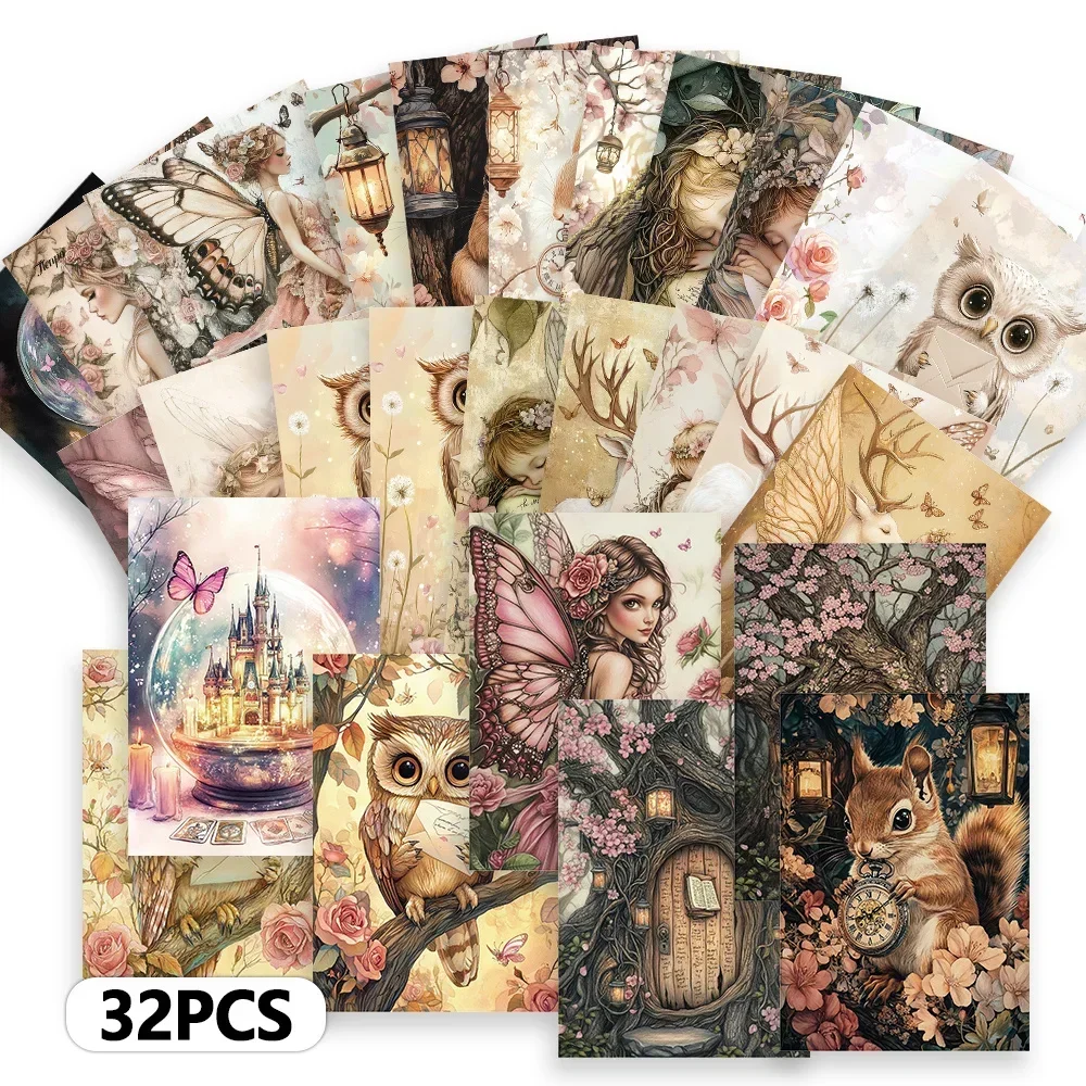 

32pcs,Victorian-style fairies,postcards, decoration/greeting cards/postcards, high-definition printing, collectible and mailable