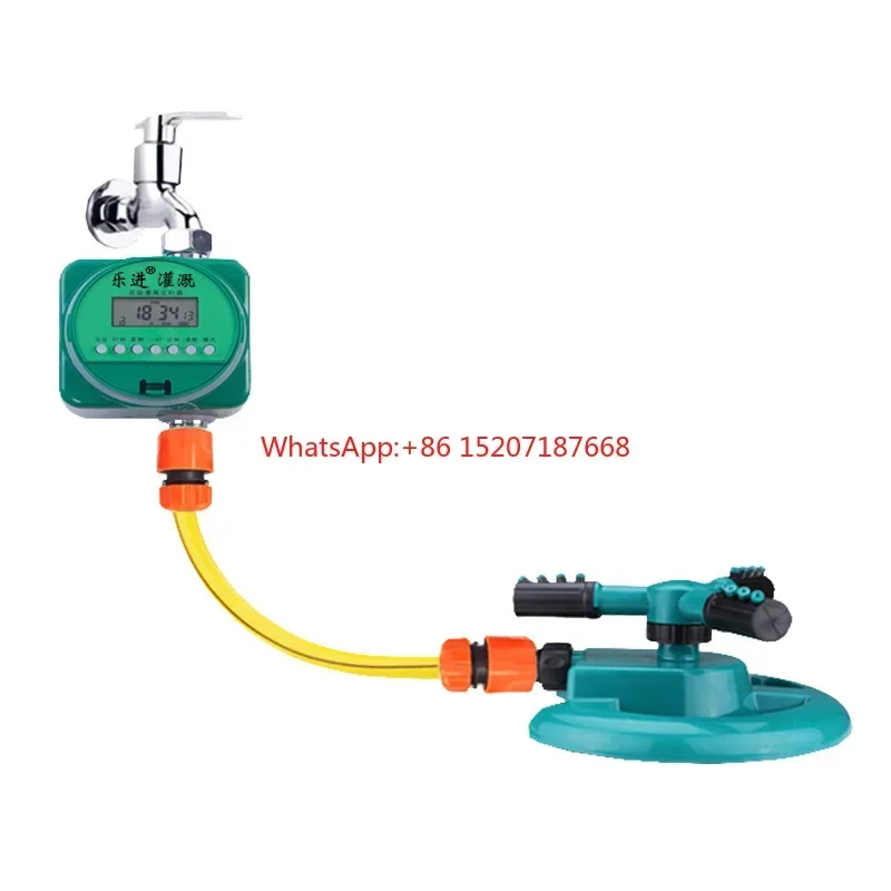 

Lawn vegetable field roof roof automatic rotation 360 degree sprinkler regular watering flower watering sprinkler system