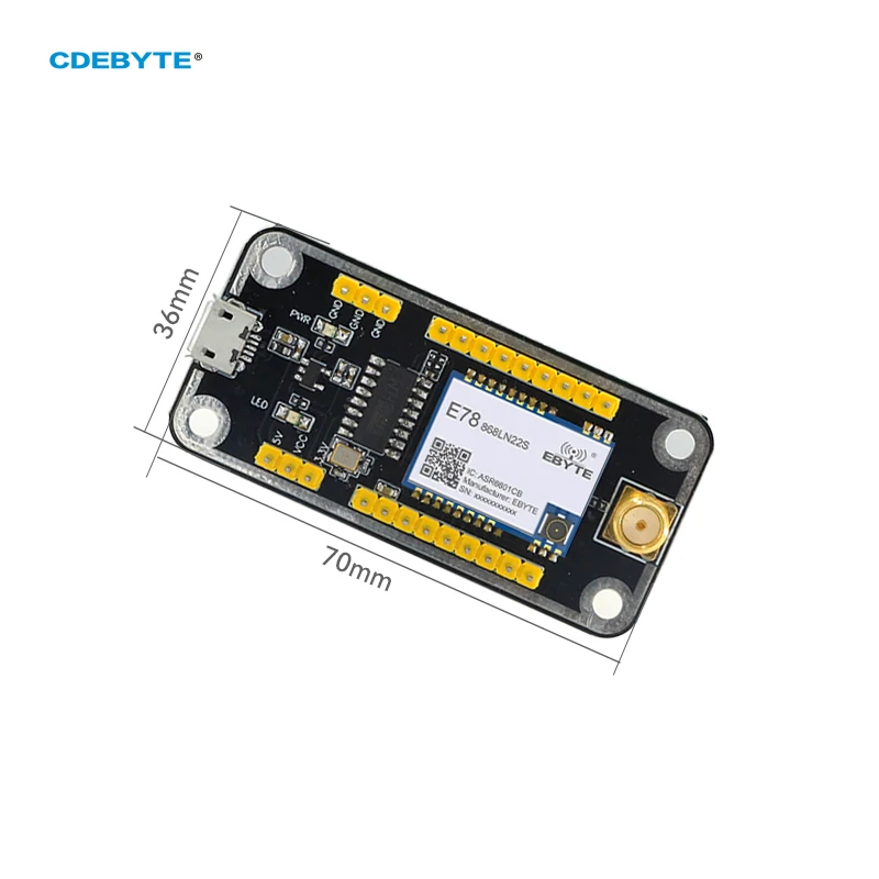 UART Wireless Module Test Board CDEBYTE E78-868TBL-02 Pre-soldered E78-868LN22S(6601) For E78 Series USB Interface Test Kit