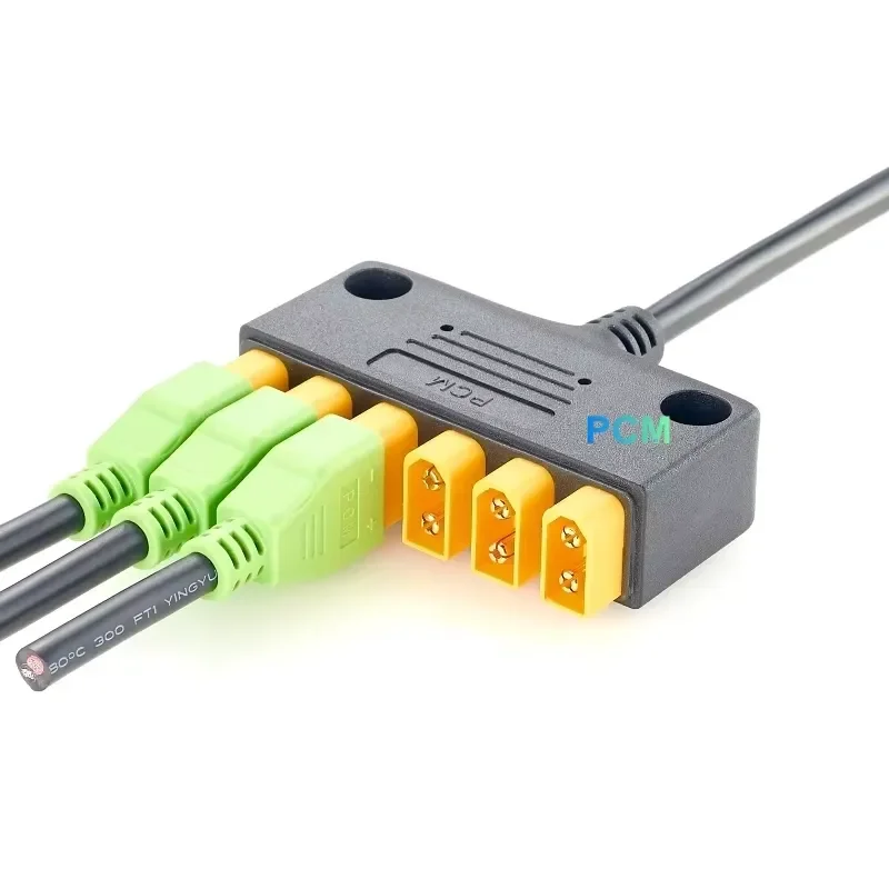 6-port solar charging connector cable XT60 interface 1 female to 6 male connector, used for parallel solar panel connection