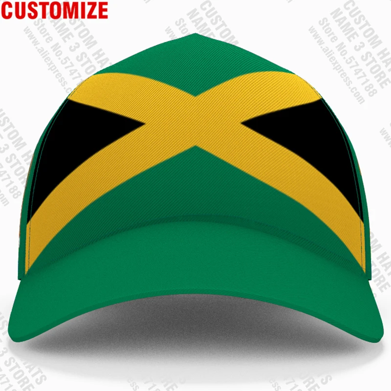 Jamaica Baseball Caps Free 3d Custom Made Name Number Team Logo Jm Hats Jam Country Travel Jamaican Nation Flag College Headgear