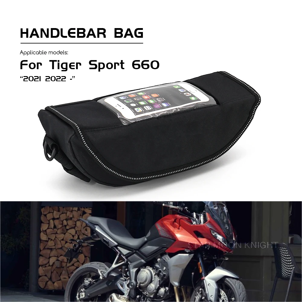 Handlebar Bag For Tiger Sport 660 Sport660 (2021-) Portable Storage Waterproof Phone Bags Motorcycle Accessories