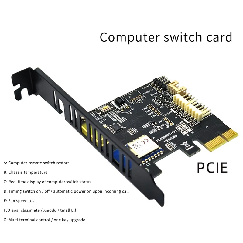 Tuya WIFI คอมพิวเตอร์ REMOTE BOOT Card รีโมทคอนโทรลไร้สายโมดูลสวิทช์สําหรับคอมพิวเตอร์ทํางานร่วมกับ Google Home Tmall Elf