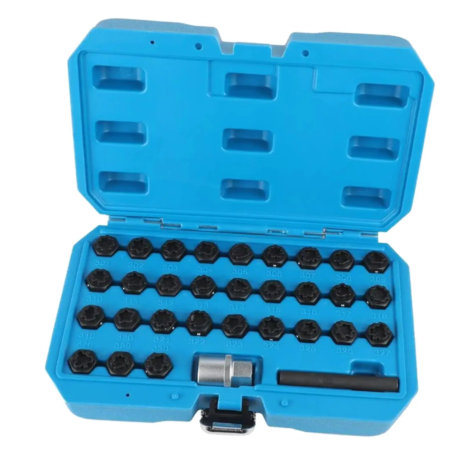 32Pcs Wheel Lock Nut Removal Kit Installation Tool for Mercedes-benz