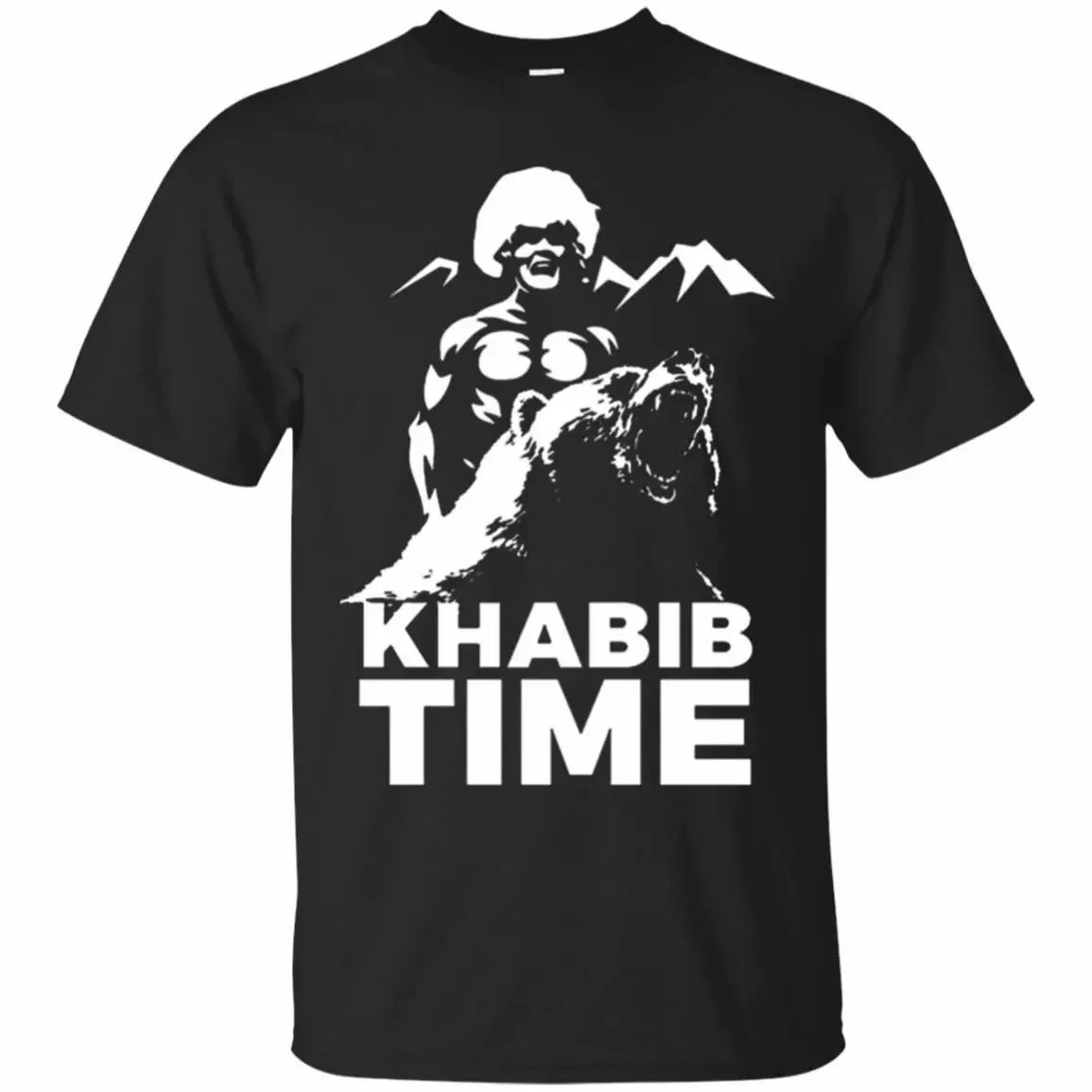 Khabib Time.  Octagon Fighter Khabib Nurmagomedov T-Shirt 100% Cotton O-Neck Summer Short Sleeve Casual Mens T-shirt Size S-3XL