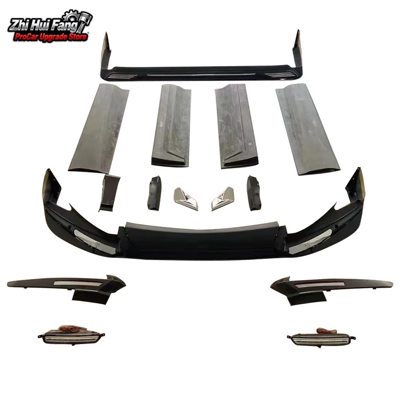 

Подходит для 15-21 Alphard Modified SC Sport Edition, полный комплект кузова Mona Lisa TRD, передний и задний спойлер для губ