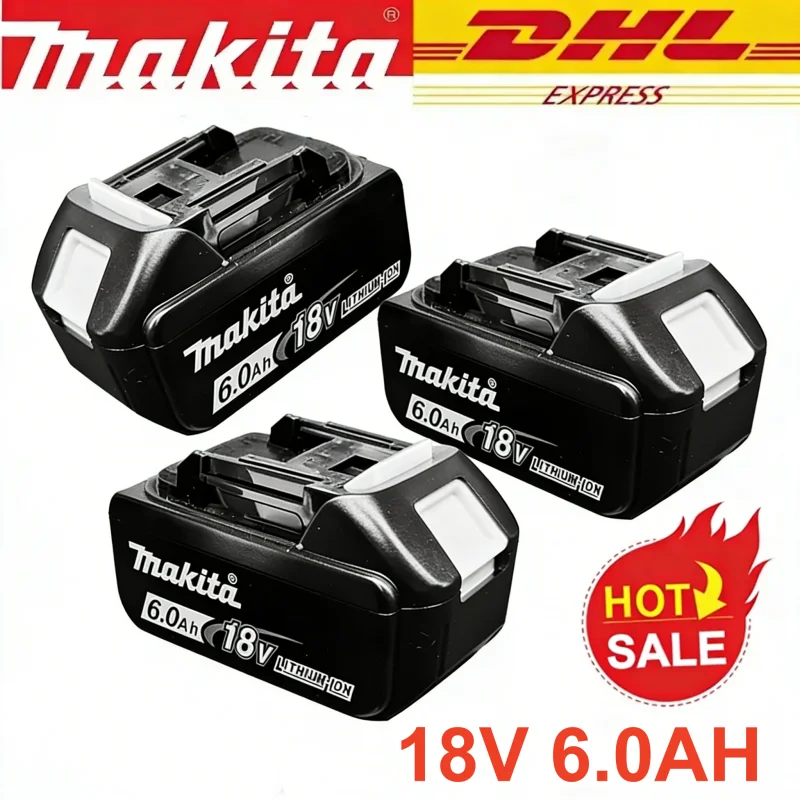 

100% Оригинальный аккумулятор Makita 18В 6.0Ач для электроинструментов Makita BL1830 BL1830B BL1840 BL1840B BL1850B