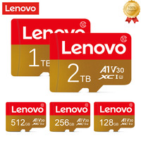 Lenovo Original SD Card 2TB 1TB Class10 A1 For Surveillance Video MP3 MP4 Mobile Phone Memory Card 128GB U1 TF Card 512GB U3