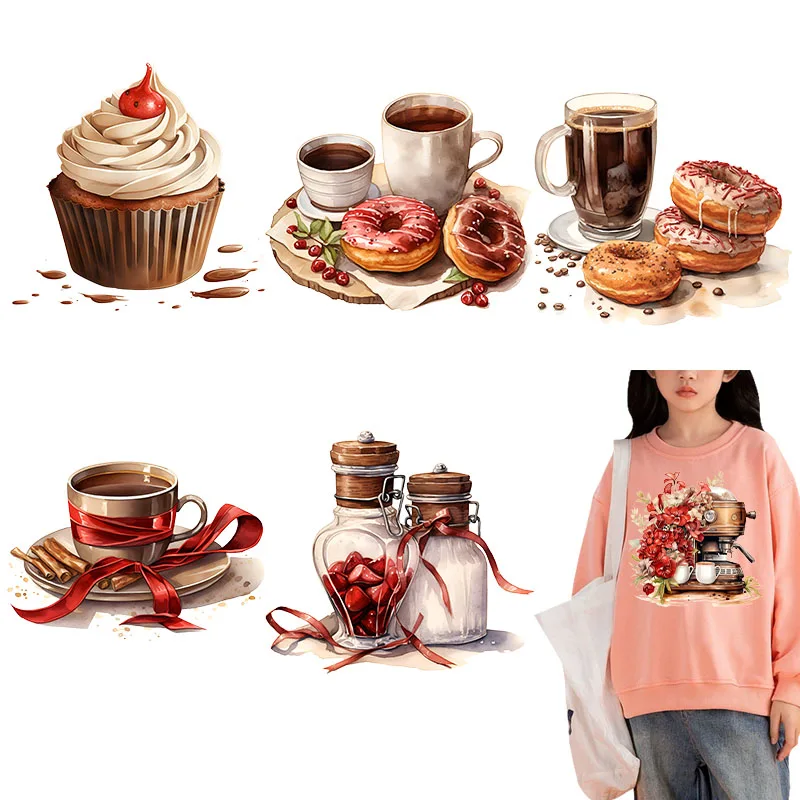 Valentine\'s Day Perfect Coffee Encounter Theme Iron on transfer for clothing dtf transfers ready to press Heat Transfer Printing