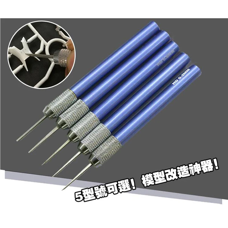 0.2-1.0mm Tungsten Steel Precision Chisel Modeling Craft Tool Scribe Line Chisel Engraving Tool for Plastic Military Model