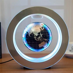 World Map Magnetic Levitation Led Night Light Floating Globe Levitating Lamp Room Decor Novelty Ball Lamps Birthday Gift lights