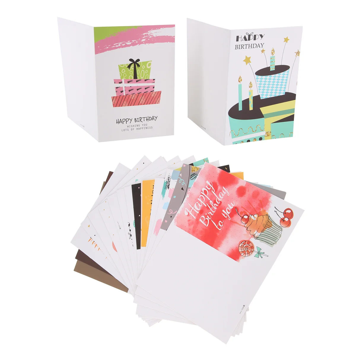 

36 Pack Greeting Card Eco Friendly Unique Birthday Cards Large Happy Birthday Cards Set for Adults and Kids Writing