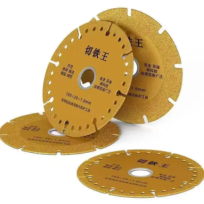 Diamond saw blade 110/110mm angle grinder Multifunctional brazed saw blade, used for metal cutting of tiles and steel pipes