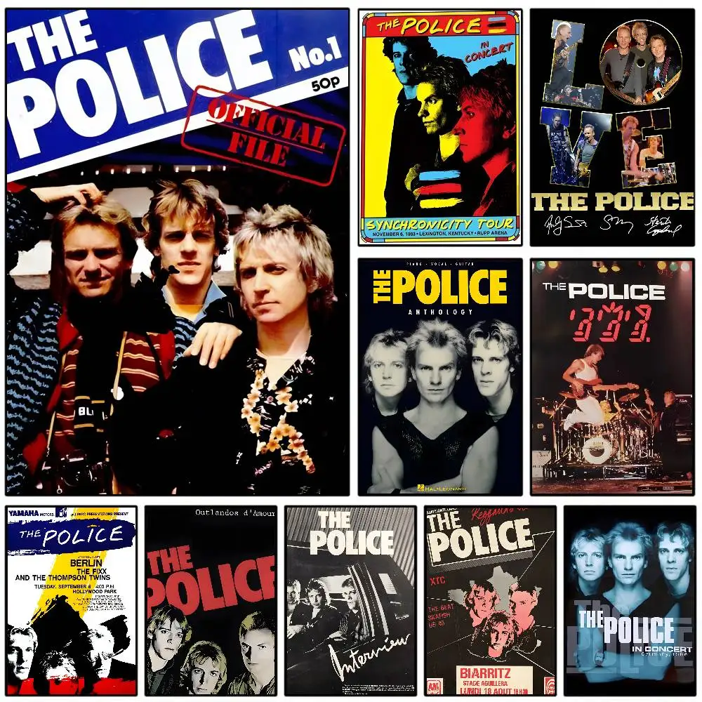 ملصق فني لفرقة الروك الشرطة مع مطبوعات هدية تزيين غرفة النوم وغرفة المعيشة