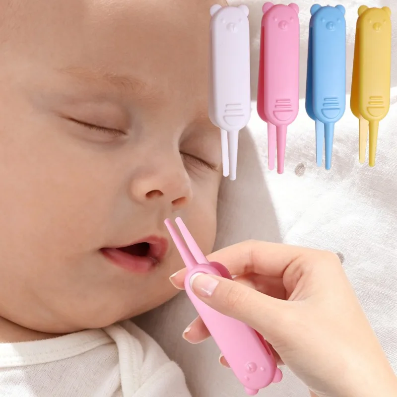 Baby Nose Tweezers Effective Nasal Booger and Ear Remover Tool Navel & Ear Cleaner Clip for Baby's Care Newborn Essential Stuff