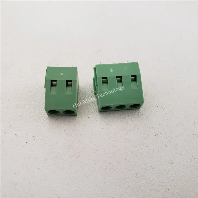 KF128 Connectors 2P 3P Wiring Terminal Block 5.0/5.08mm Pitch Terminals Posts Green Spliced Combination Pcb Connector Screw DIY